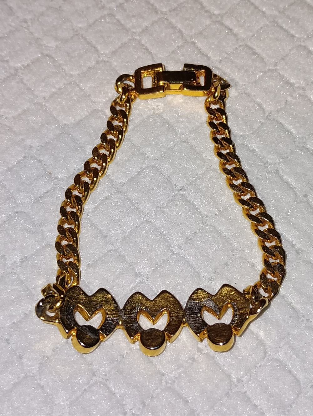 Christian Dior Rare Vintage 1970s Cabachon Rhinestone Bracelet - Picture 2 of 2